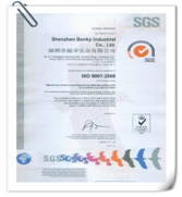 通過(guò)SGS認證，取得ISO9001認證證書(shū)
